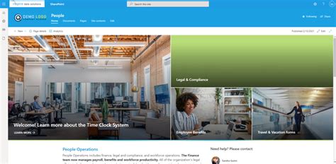 Sharepoint Modern Intranet Sharepoint Teams Power Automate Microsoft