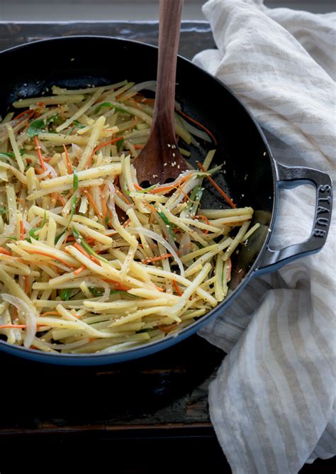 Gamja Bokkeum Korean Stir Fried Potatoes Beyond Kimchee