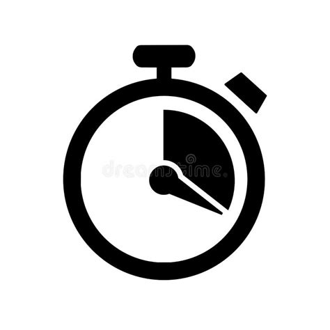 Timer Clock Stopwatch Isolated Set Icons With Different Time