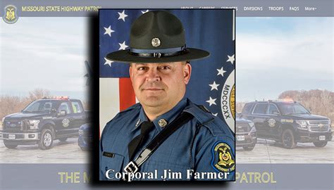 Missouri State Highway Patrol Promotes Trooper Jim Farmer To Corporal