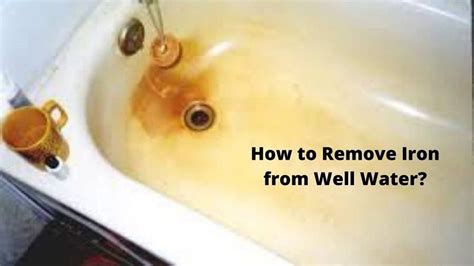 How To Remove Iron From Well Water Annapolis Md Patch