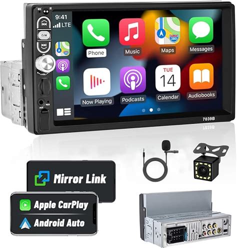 Hikity Din Carplay Autoradio Android F R Auto Mit Bildschirm Touch