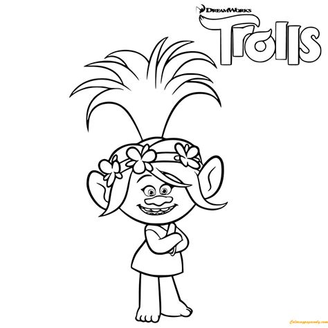 Poppy Coloring Pages Coloringpagesonly