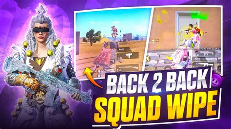 Back To Back Squad Clutch Gameplay👽solo Rush Toxicsnovabgmi