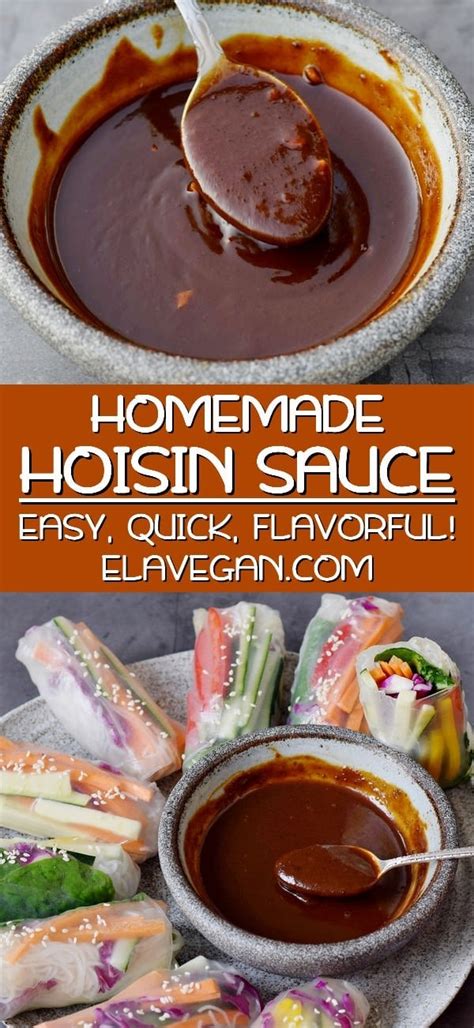 Homemade Hoisin Sauce Recipe | Easy & Quick! - Elavegan