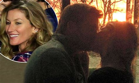 Gisele Bundchen Steals A Kiss From Tom Brady In Front Of A Romantic