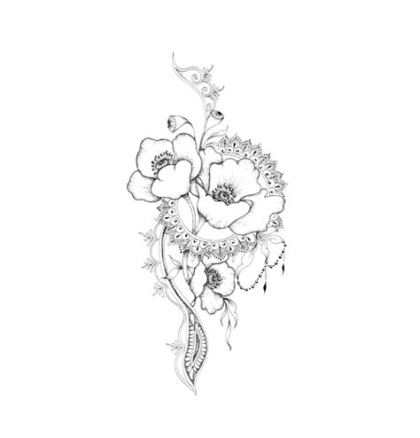 Top More Than 93 Flower Tattoo Png Latest In Cdgdbentre