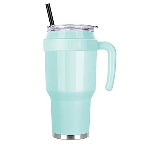 Vqrrcki Oz Tumbler With Handle And Straw Stainless Steel Insulated