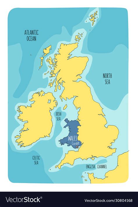 British Isles World Map