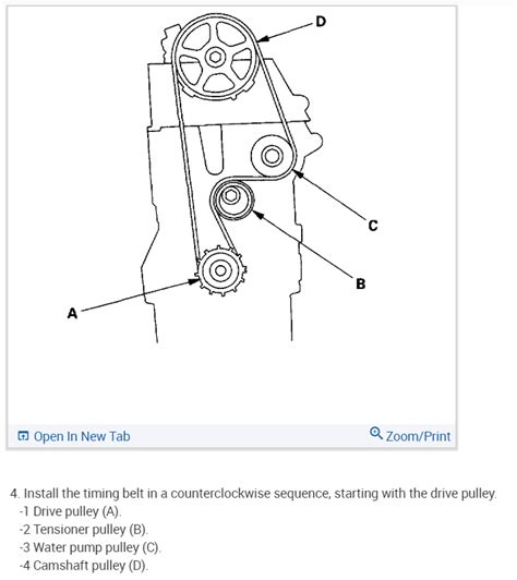 Honda Civic Timing Belt Replacement Instructions Timing