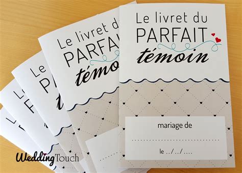 Achat livret témoin prérempli à personnaliser pour kit témoin