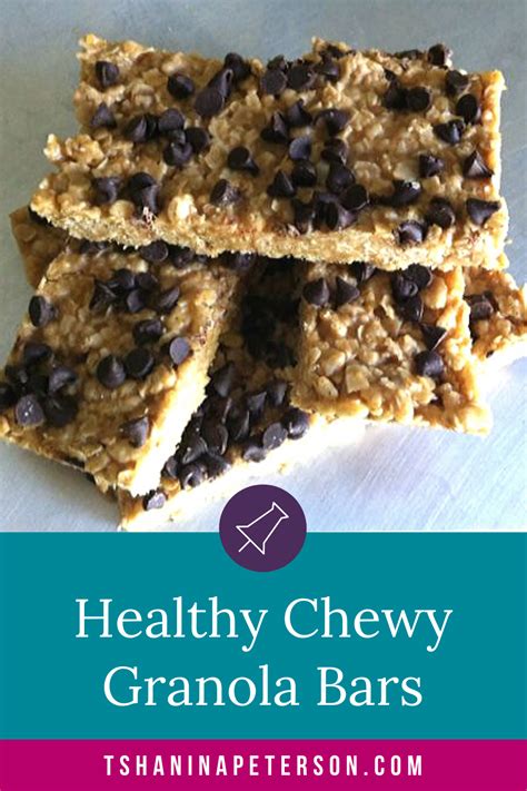 Healthy Chewy Granola Bars Recipe - Tshanina Peterson