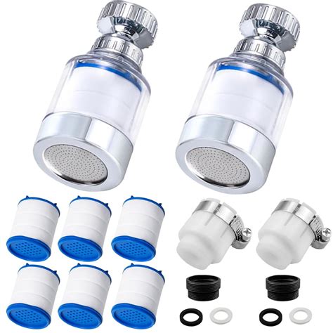 Eozighi 2pcs Wasserhahn Filter Transparenter 360 Drehbar