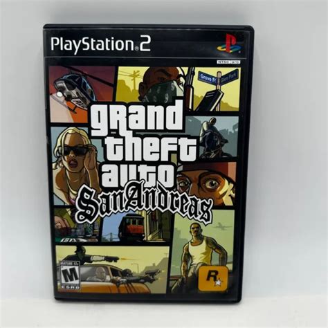 Grand Theft Auto Gta San Andreas Playstation 2 Ps2 Complete In Box No