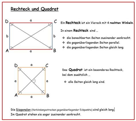 Herta Lebenstein Realschule Lernpfad Fl Chen Und K Rper Rechteck Und