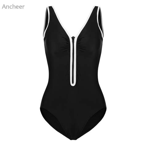 High Waist Bikini For Woman V Neck Swimsuit For Girls Sleeveless Women