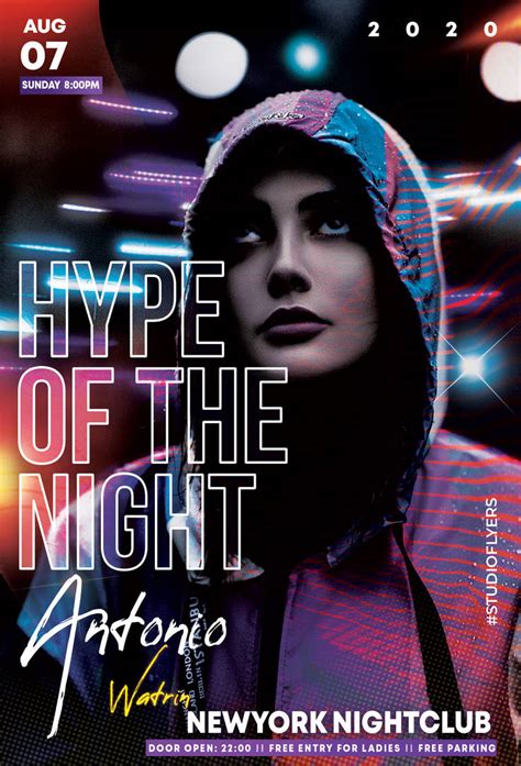 Hype Night Event Free Psd Flyer Template By Studioflyers On Deviantart