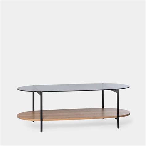 Mesa De Centro Fija De Cristal Natural Negro X Cm Leroy Merlin