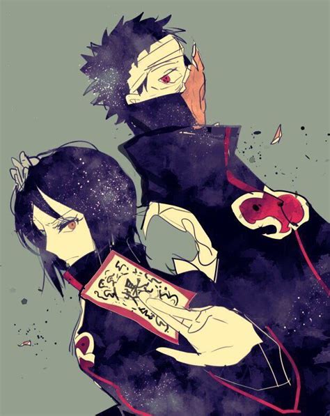 Obikonan Obito And Konan Personagens De Anime Naruto E Sasuke