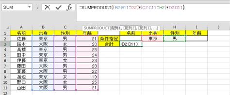 エクセルのsumproduct関数で複数条件を指定する方法 Ux Milk