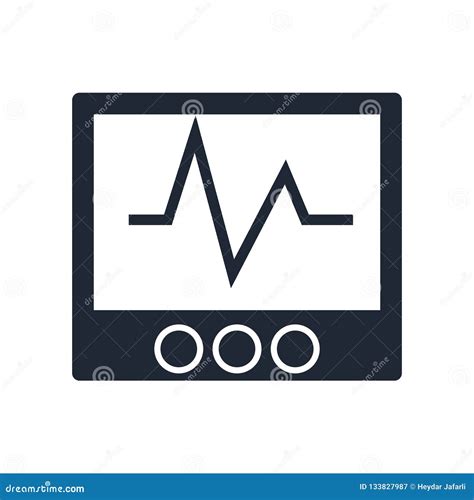 Cardiogram Icon Vector Sign And Symbol Isolated On White Background