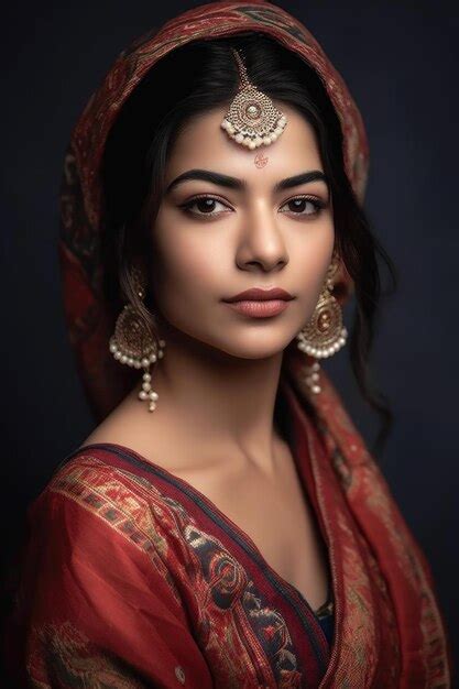 Premium Ai Image Cropped Shot Of A Beautiful Young Woman In Ethnic