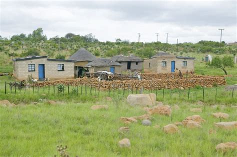 Village Houses in Countryside of Zululand, South Africa Stock Image - Image of structure, color ...