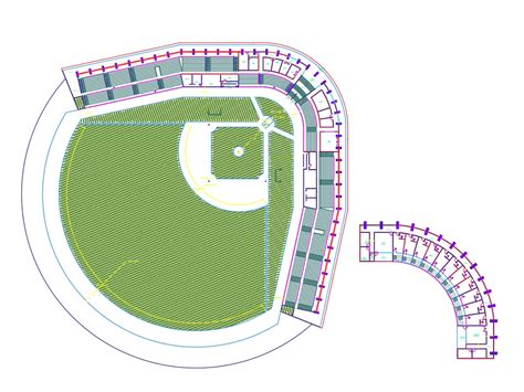 Baseball Field In Autocad Cad Download 434 88 Kb Bibliocad