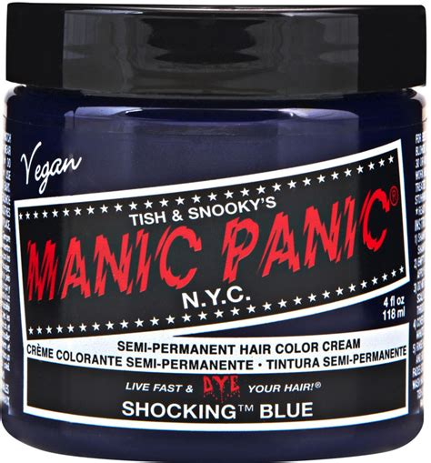 Manic Panic Shocking Blue Hair Dye Classic High Voltage Semi Permanent Dark Cobalt Blue Hair