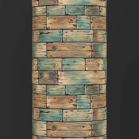 Stylized Wood Seamless Texture Flippednormals