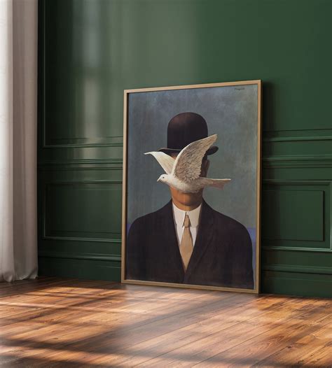 Rene Magritte The Man In The Bowler Hat Print Rene Magritte Poster