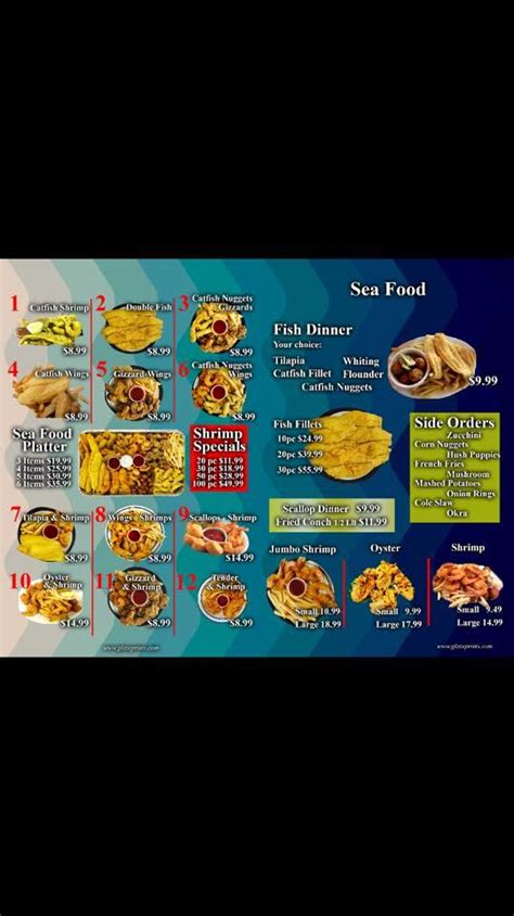 Menu At Golden Hooks Seafood Andchicken Restaurant Lake Charles