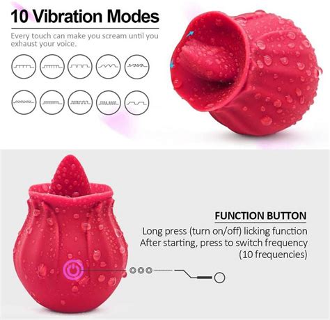 Rose Vibrater Sex Toy For Women Sucker Multi Speeds Clitoris G Spot