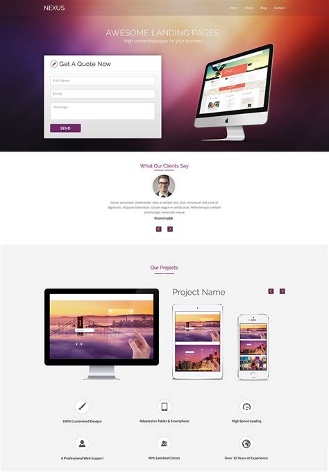 Landing Page Template – 87+ Free PSD Format Download | Free & Premium ...