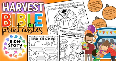 Thanksgiving Bible Printables - Bible Story Printables