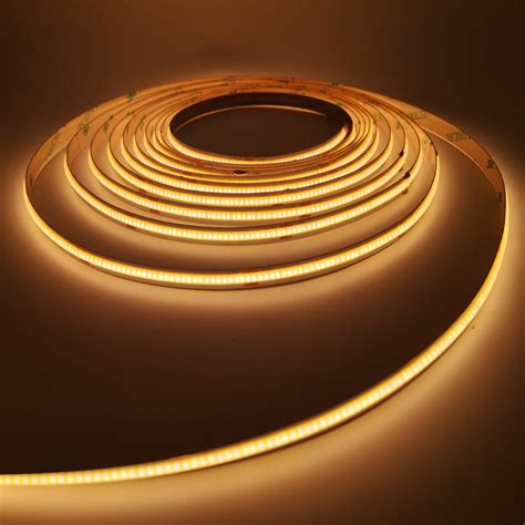 24V Ra 90 Flexible Warm White COB LED Strip Lights With High Lumen From