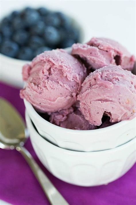 Blueberry Sherbet Recipe Recipe Sherbet Recipes Ice Cream Ice