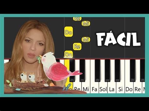 Shakira Acr Stico Tutorial De Piano F Cil Con Notas Youtube