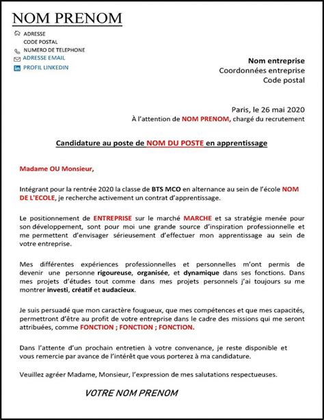 Lettre De Motivation Pour Integrer Une Universite Lettre Modele The