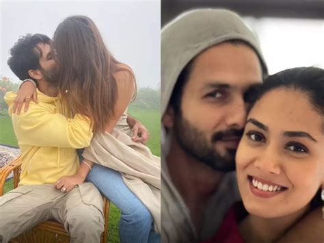 Shahid Kapoor Mira Rajput Seen Kissing See Video Clip With Unseen