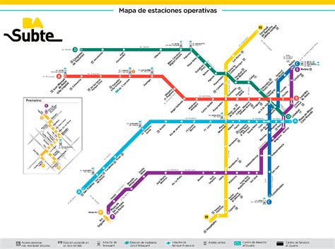 🟡 Mapa Subte Buenos Aires Recorridos Mapas【2023】