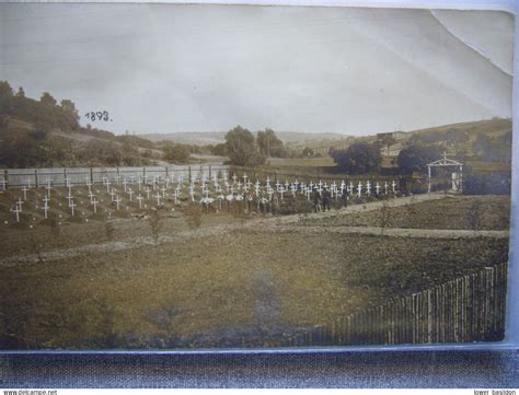 Cimetières militaires carte photo à situer pliure