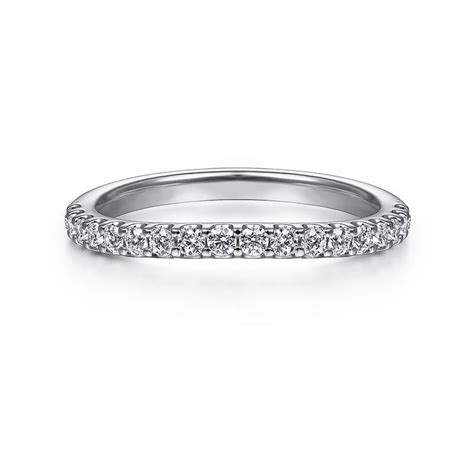 Petite Curved Moissanite Pavé Half Eternity Wedding Band Ring