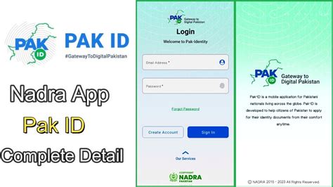 Pak Id Nadra Mobile App How To Create Account And Login In Pak Id App