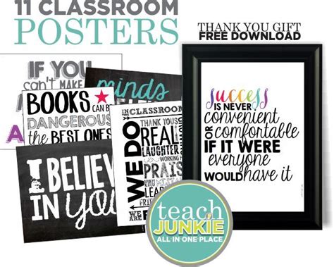 27 Classroom Poster Sets Free And Fantastic Classroom Posters