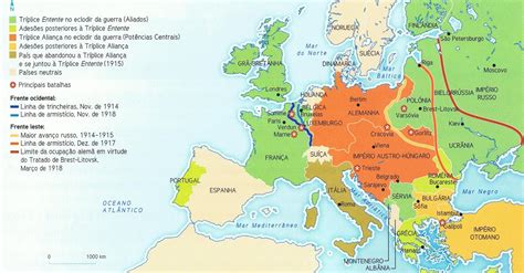 Disciplina De História As Principais Etapas Da Primeira Guerra Mundial