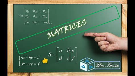 Matrices Y Tipos De Matrices Youtube