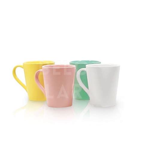 Kit Unidades Caneca Tulipa Ml Colorida De Porcelana Lou A Premium