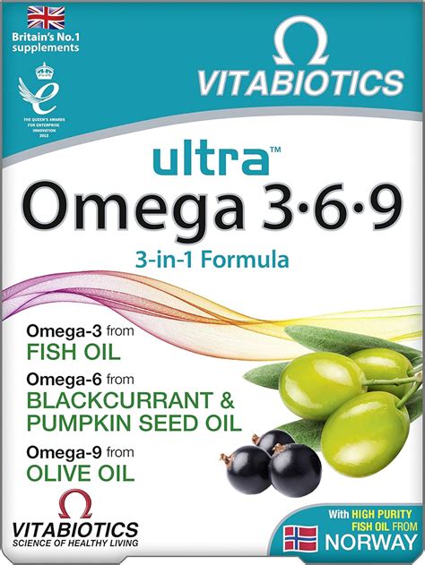 Vitabiotics Ultra Omega 3 6 9 60 Capsules Uk Health And Personal Care