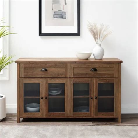 Middlebrook 52 Inch 2 Drawer Glass Door Sideboard Overstock